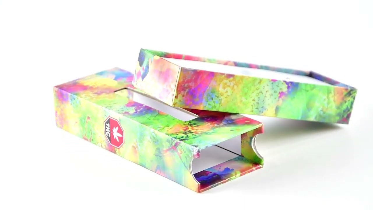 Custom Child Resistant Vape Cartridge Packaging Boxes Slide Out Child Proof Boxes