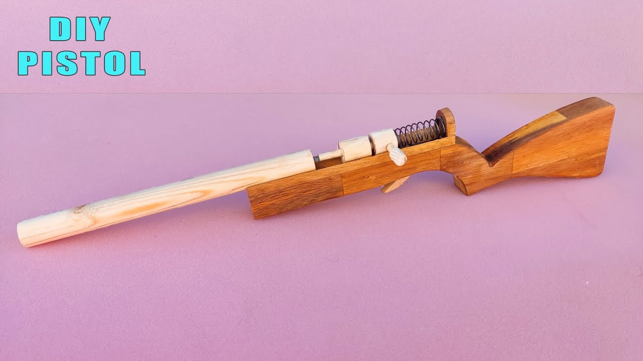 How to make a wooden Slingshot Rifle YouTube