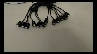 Hawkeye 12 LED Car Emergency Strobe Lights Wireless Remote Control Kit 12V White