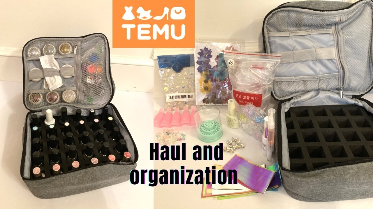 TEMU NAIL SUPPLY HAUL + ORGANIZING MY NAIL SUPPLIES 