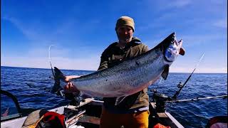Рыбалка на  лосося в Балтийском море .Весна 2022.