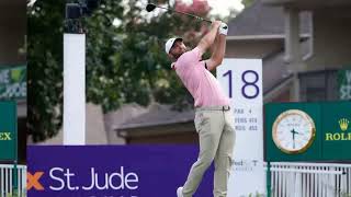 Scheffler (61) ties course record, leads at St. Jude: