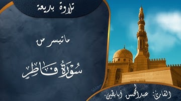 عبدالمحسن أبابطين || تلاوة تريح القلب ‏﴿ياأيُّها النّاسُ أنْتُمُ الفُقَراءُ إلى اللَّهِ ﴾