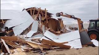 Разрушение Blaga beach, снос пляжного комплекса в Анапе