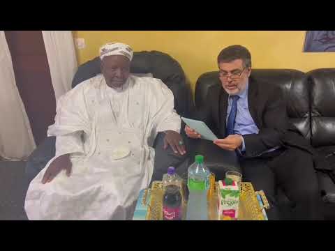 الدكتور إدريس ربوح في ضيافة الأستاذ الشيخ محمد الأمين نجل الشيخ إبراهيم انياس