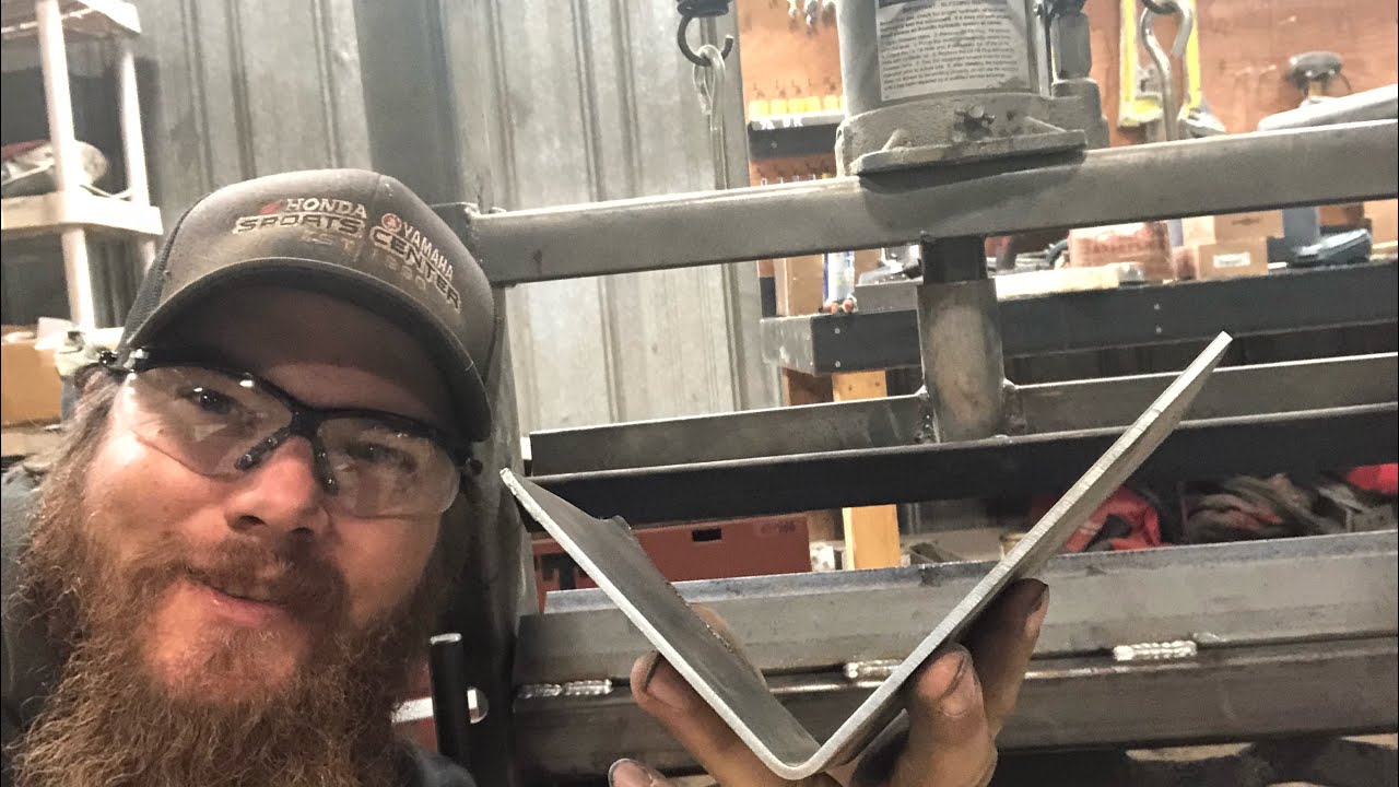 How to make a press brake YouTube