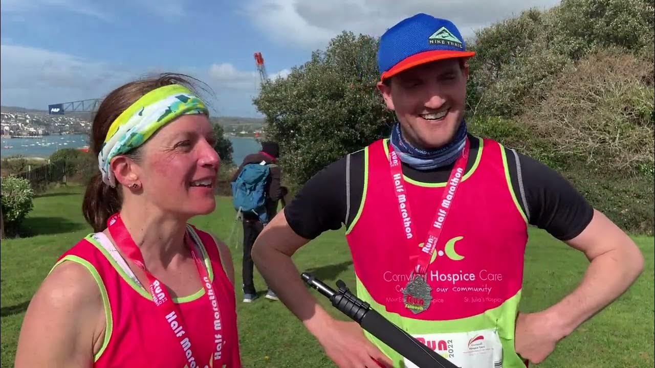 Run Falmouth Half Marathon 2022 Interview Angela Netherwood & Oli