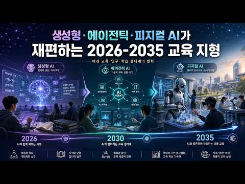 생성형·에이전틱·피지컬 AI가 재편하는 2026-2035 교육 지형