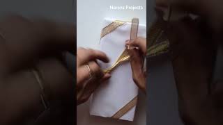Easy Way to Wrap a Ribbon on a Christmas Gift Box | How to Wrap a Gift with Ribbon Easy #christmas