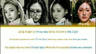 Aespa 'Spicy' lyrics (에스파 스파이시) (Color coded lyrics)#kpop #kpopsongs #aespa #spicy
