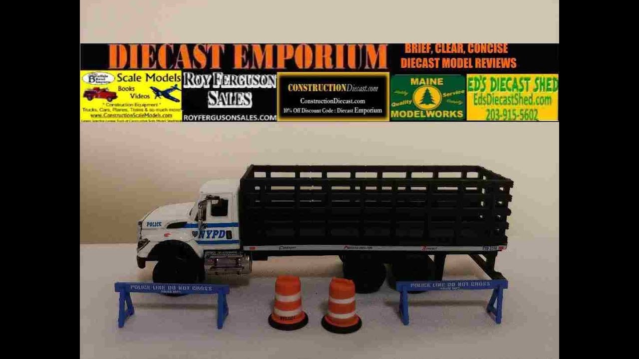 Modellino Greenlight 1:64 – Autocisterna International Workstar NYPD Unità Aviazione – Mai Giocato