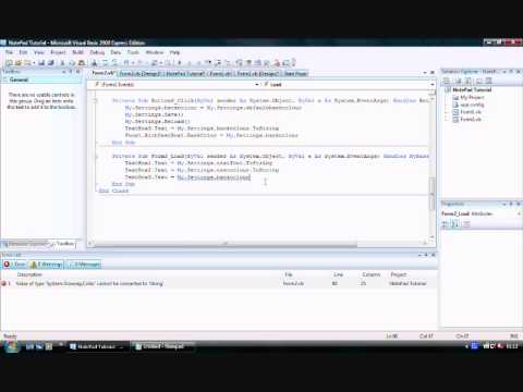 NotePad Tutorial (Part 2(bit 3-3)) in vb