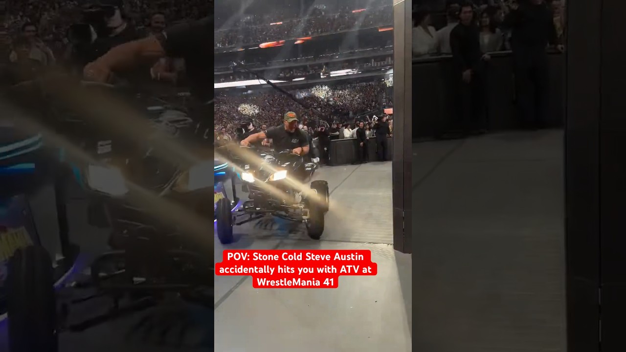 Stone Cold Steve Austin accidentally hits a fan with ATV at 
