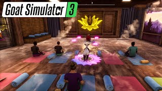 My Lovely Goat Went To Yoga Class😂🤣 | Lotus Power Enlighted | Goat Simulator 3 Gameplay screenshot 3