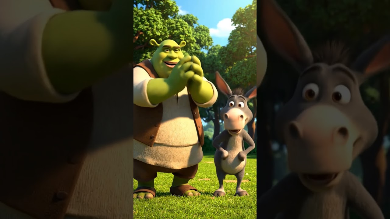 Give Me Oil in My Lamp 🔥 | Shrek and Donkey Cartoon 