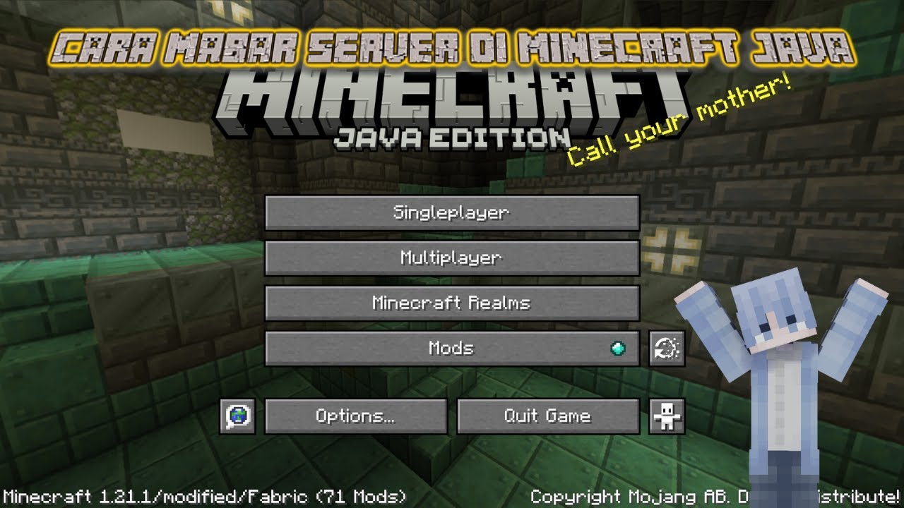 CARA MABAR DI SERVER MENGGUNAKAN MINECRAFT JAVA !?! 😱 - YouTube