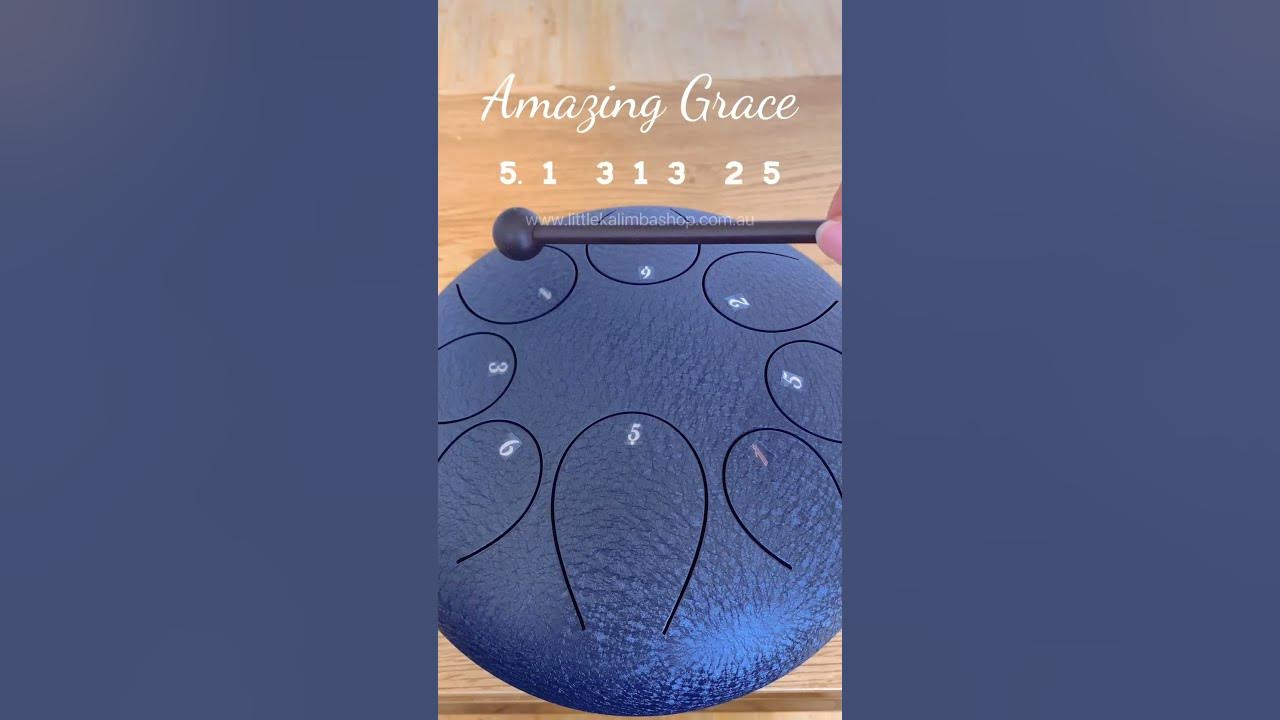 Tongue drum beginner tutorial amazing grace #relaxing #music #musicalinstrument #australia