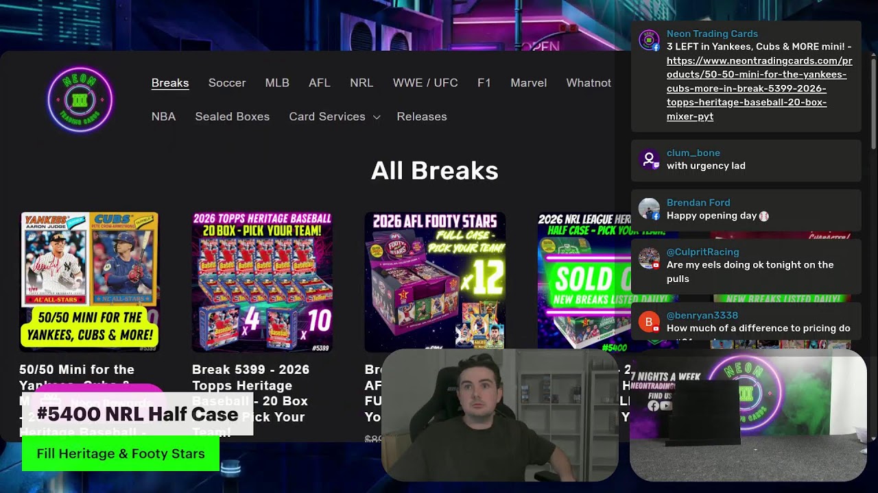 Friday night footy & Baseball!