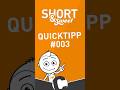 Short&Sweet QuickTipp 003 - Tastaturkürzel (#shorts)