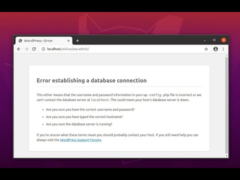 How to fix error establishing a database connection of MySQL in WordPress or any Applications ubuntu