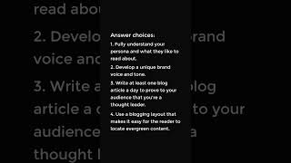 You've just joined the blogging team for a new fashion retailer called VintageVines. What are some