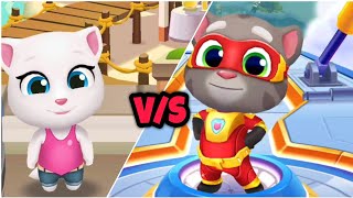 Talking Tom Hero Dash V/S Talking Tom Gold Run