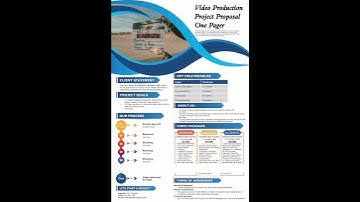 Video Production Project Proposal One Pager Presentation Report Infographic Ppt Pdf Document