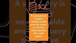 SQL Series part-2 : What is a subquery in SQL #technology #artificialintelligence #machinelearning
