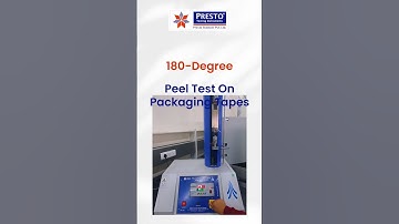 180 degree peel test on packaging Tapes || presto Group