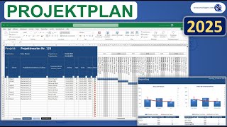 Projektplan Excel Vorlage Tutorial Anleitung Youtube