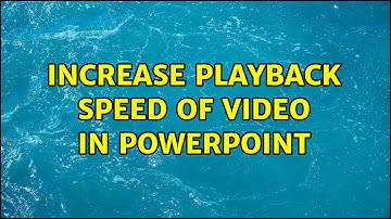 Increase playback speed of video in PowerPoint