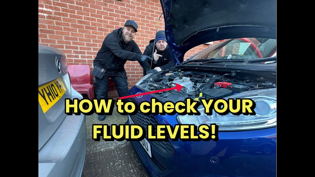 HOW to check YOUR engine oil coolant brake fluid washer fluid on YOUR ...