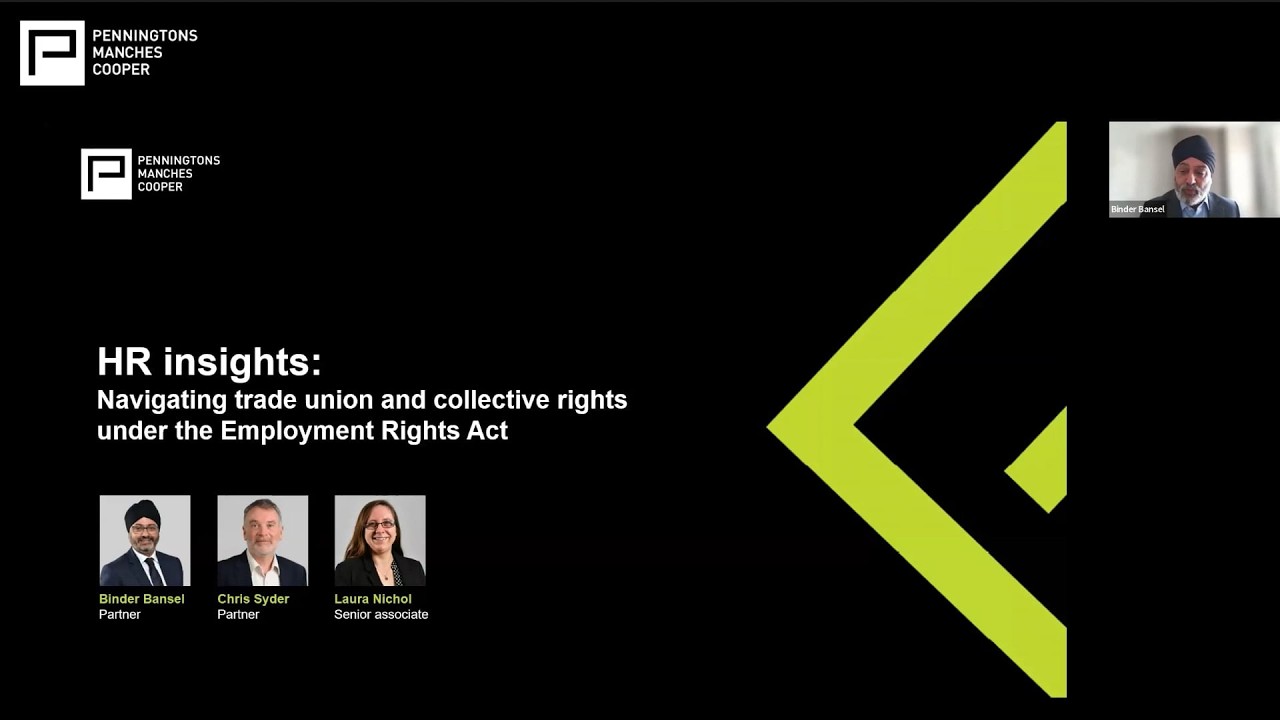 HR insights: navigating trade union and collective rights under the Employment Rights Act