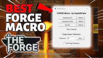 *BEST METHOD* How to AFK Macro Auto Forge in The Forge!