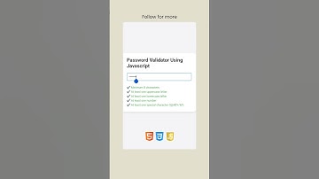 Password Validation Using JavaScript 📌🖱️🖥️
