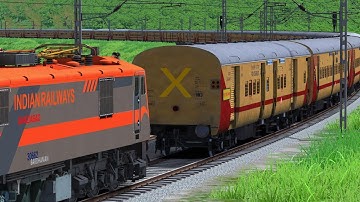 Wap-7 Electric Engine Shunting Icf Utkrisht Coaches | locomotive shunting | just do it train couple