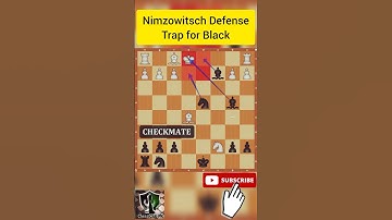 Epic Nimzowitsch Defense TRAP For Black 🔥🔥🔥#shorts #chess #checkmate