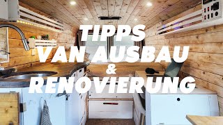 Meine Erfahrungen & Tipps für Van Ausbau und Renovierung