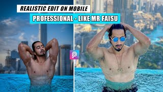 Mr Faisu Swimming Pool Photo Editing Toturial In Picsart Picsart Photo Editing New Style #picsart YouTube