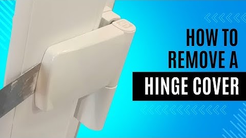 Hoe u een uPVC-deurscharnierkap verwijdert voor het afstellen van de scharnieren: een stapsgewijz...