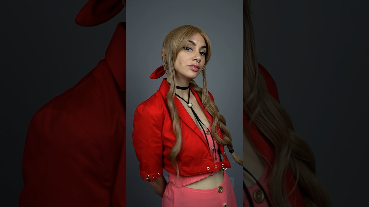 💃🏼 Styling Aerith's Wig 🔥 #aerithgainsborough #finalfantasyvii #cosplayerr