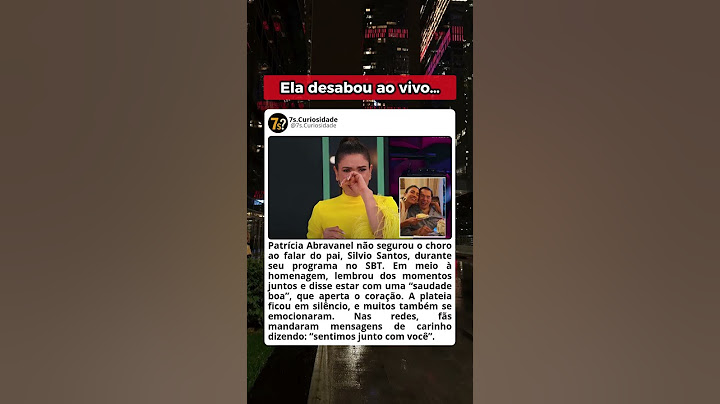 Patrícia Abravanel se emociona ao vivo e comove o público