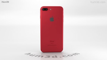 Apple iPhone 7 Plus Red 3D model by 3DModels.org