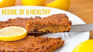 4-ingredient Lemon Cake Recipe [vegan + GF]