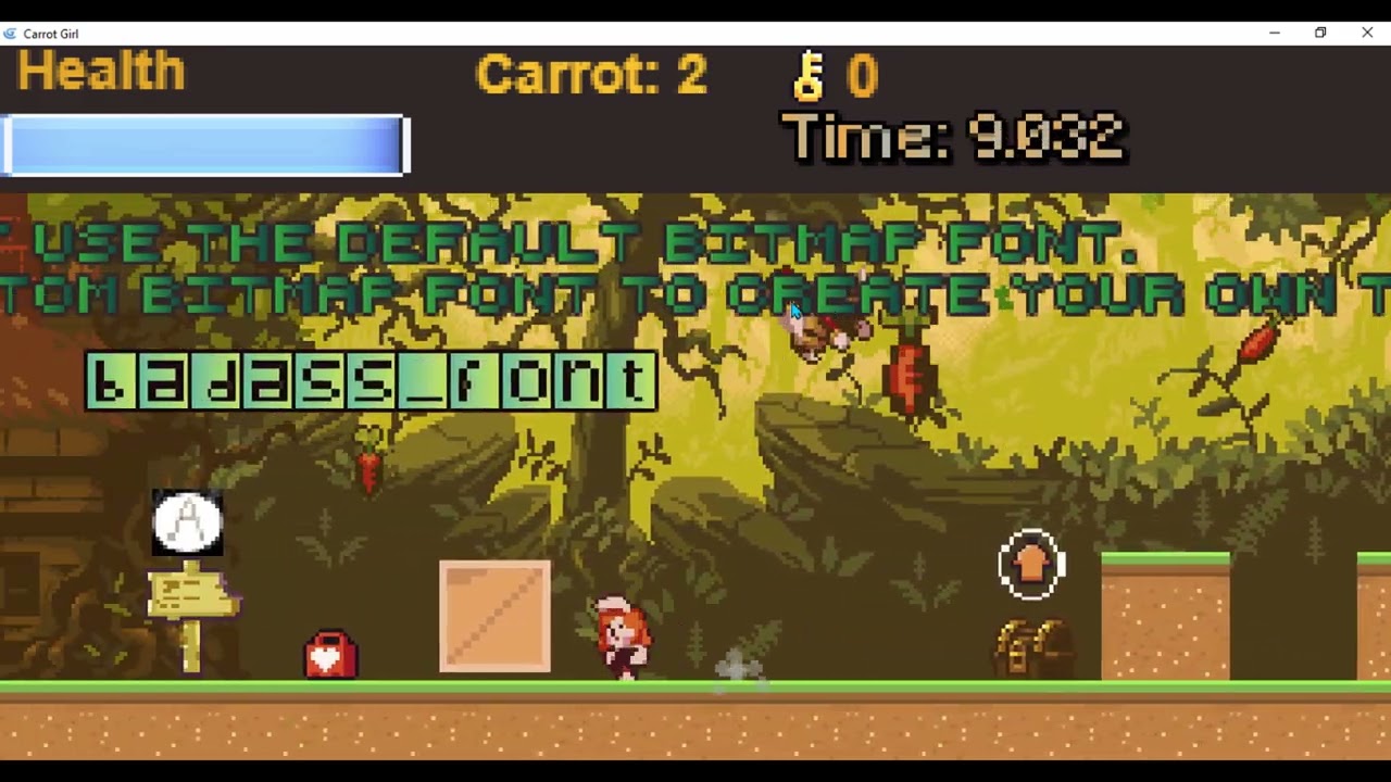 How to use GDevelop Bitmap Font