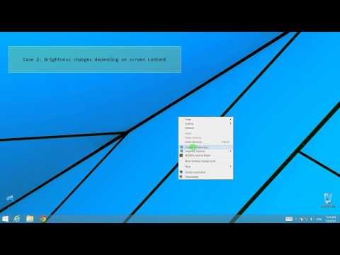 (2 cases) How to disable auto adjust screen brightness windows 8.1/8/7