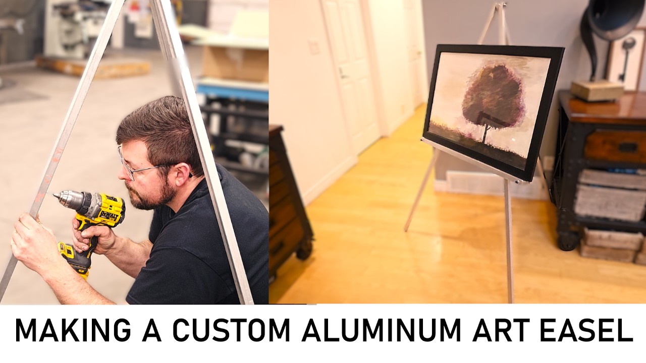 Making a Custom Art Easel Out of Aluminum (Heavy Duty)