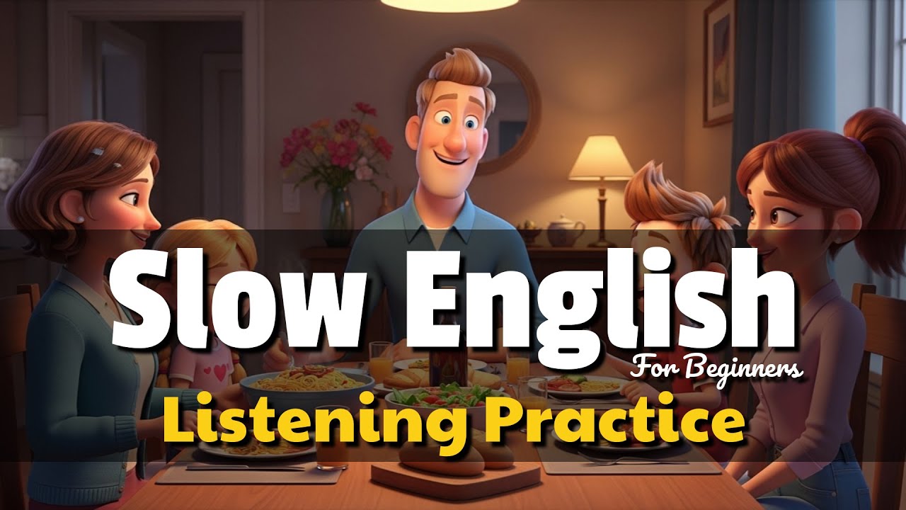 Моя семья дома | Простая практика аудирования английского языка для начинающих и учащихся уровня A2