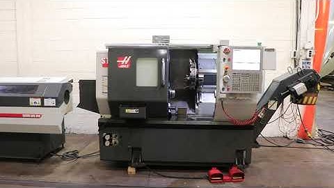 HAAS ST-10 CNC TURNING CENTER w/SERVO BAR 300 BARFEED NEW: 2014
