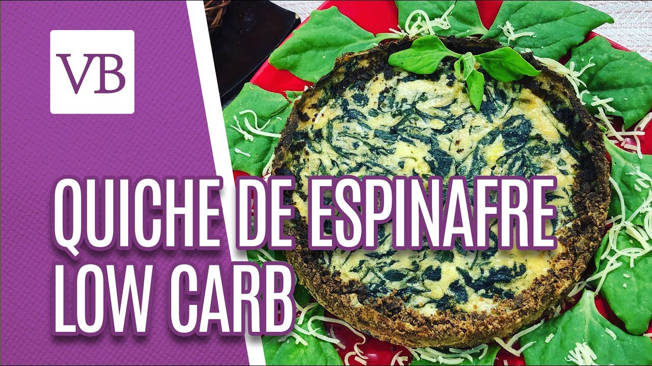 Quiche de Espinafre Low  Carb - Você Bonita (05/02/19)